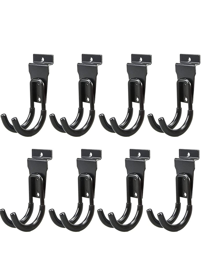 NIBEMINENT Garage Hooks Heavy Duty, Steel Storage Hooks, Utility Tool Hangers, and Combinable Wall Mount for Organizing Ladders, Bikes, Hoses, More Equipment (8 Pack) - Image 1