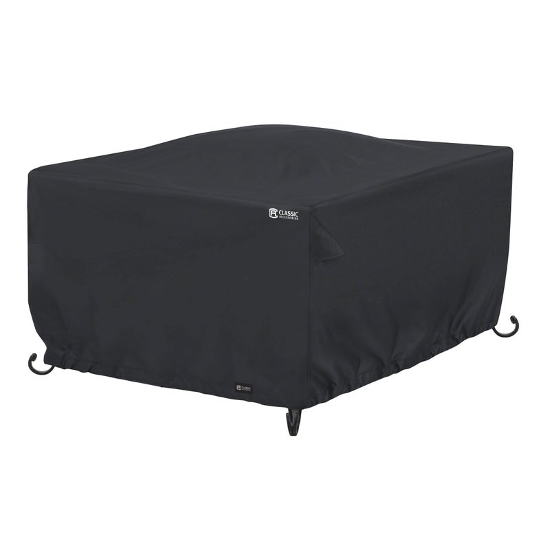 Classic Accessories WaterResistant 42 Inch Square Fire Pit Table Cover Outdoor Table Cover