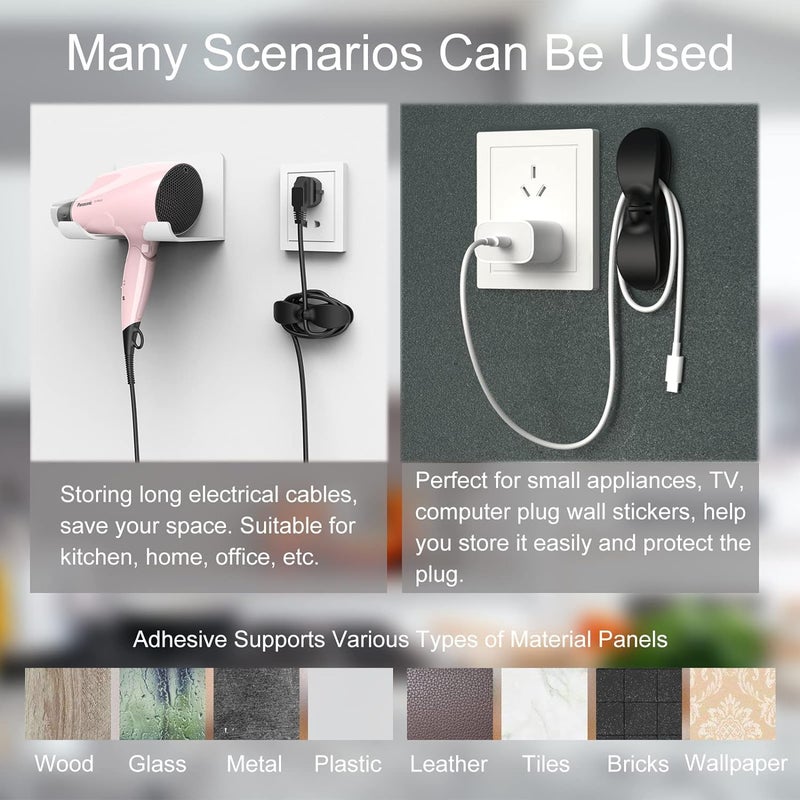 COOFANDY COOFANDY Kitchen Gadgets Appliances Cord Organiser, Upgraded Cord Organiser, Wire Wrappers Chord Plug Keeper, Cord Wrapper for Stick on Pressure Cooker, Mixer, Blender, Coffee Maker, Air Fryer (3)  - Image 2