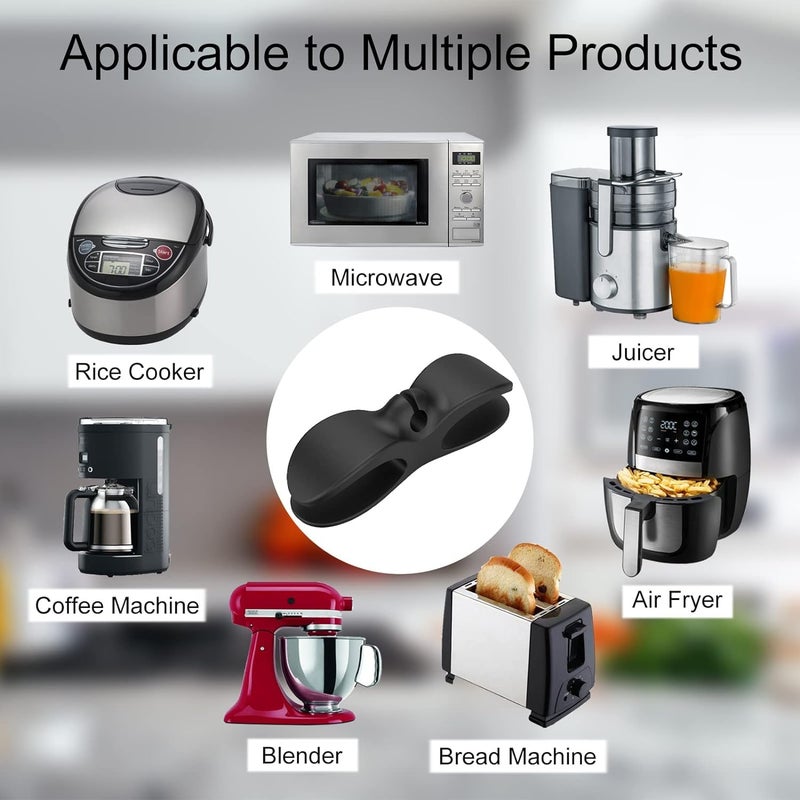 COOFANDY COOFANDY Kitchen Gadgets Appliances Cord Organiser, Upgraded Cord Organiser, Wire Wrappers Chord Plug Keeper, Cord Wrapper for Stick on Pressure Cooker, Mixer, Blender, Coffee Maker, Air Fryer (3)  - Image 4
