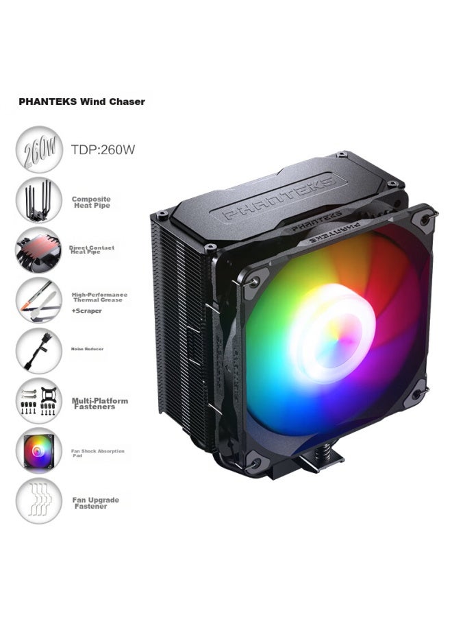 Phanteks Polar S5 Single Tower Anti-gravity 5 Heat Pipe Air Cooler Cpu Cooler - Image 1