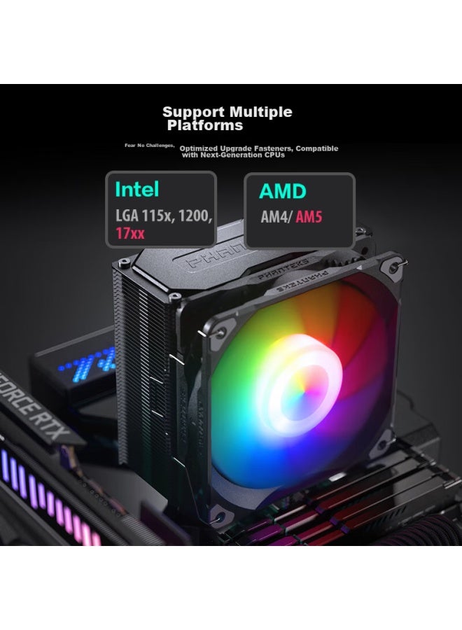 Phanteks Polar S5 Single Tower Anti-gravity 5 Heat Pipe Air Cooler Cpu Cooler - Image 5