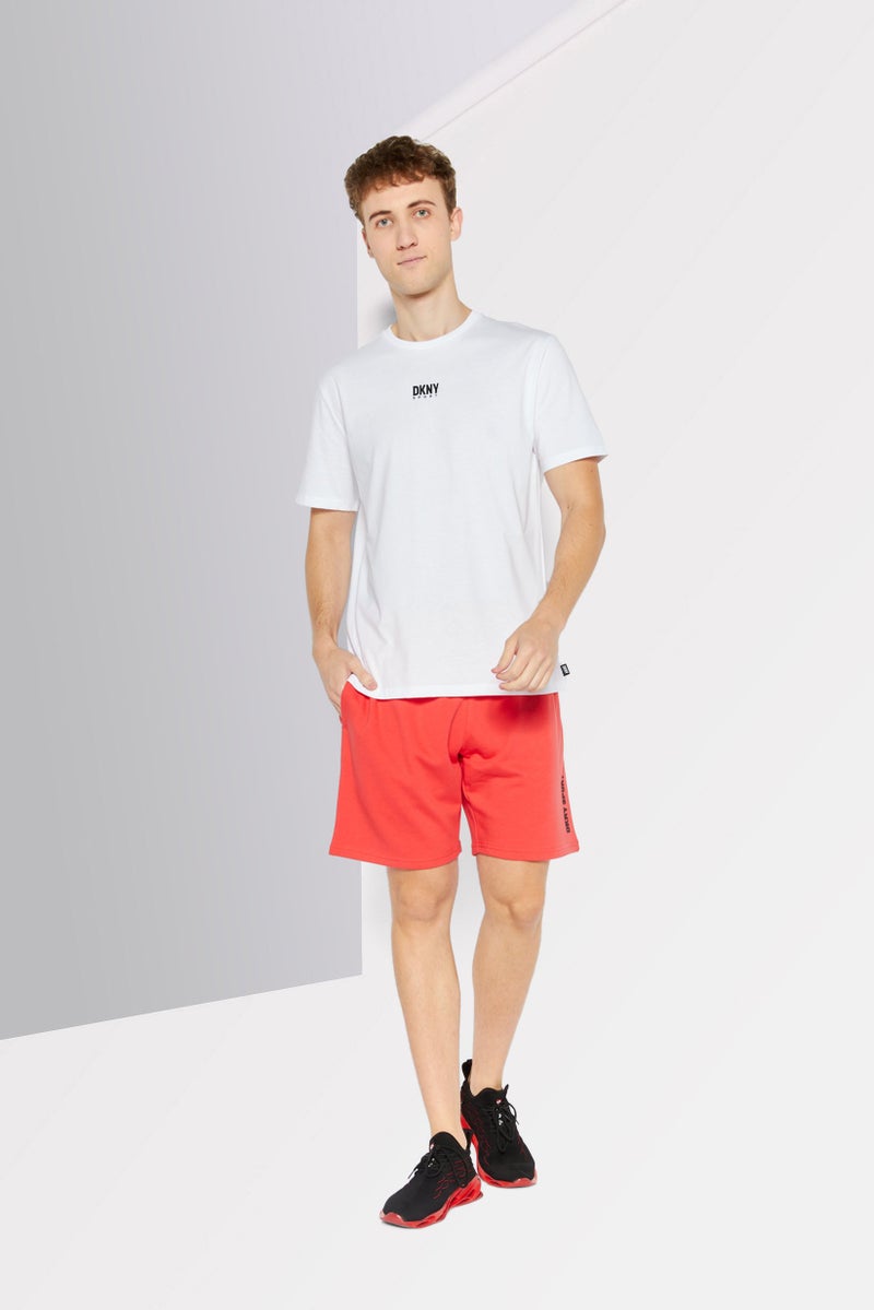 DKNY Sport Men Sportswear Fit Drawstring Training Shorts, Crimson - Image 2