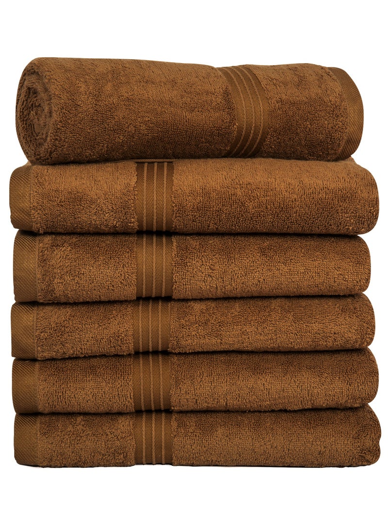 Bliss Casa - Large Hand Towels (6 Pack, 50 x 100 cm) - 100% Combed Cotton - Premium Quality, Ultra Soft and Highly Absorbent, Hotel & Spa Quality Hand Towels - Image 1