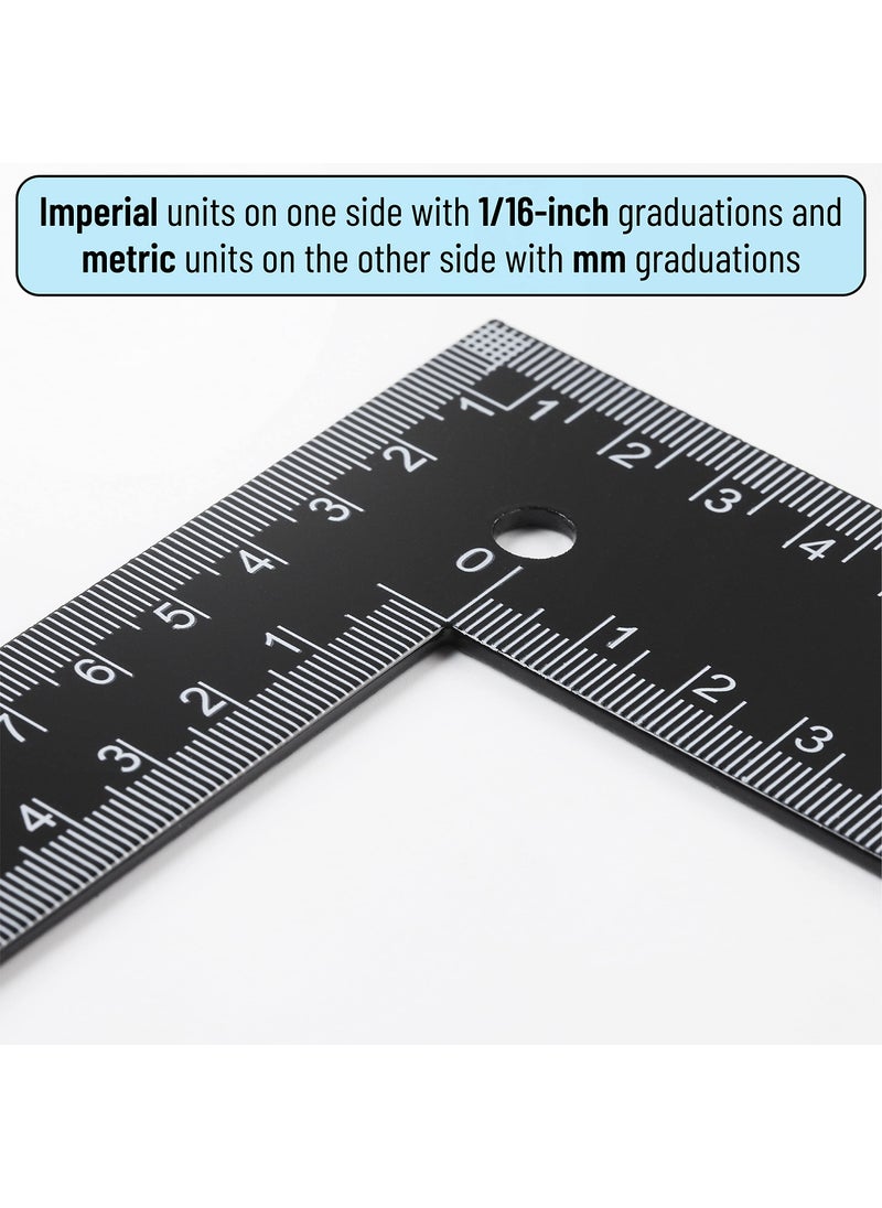 Mr. Pen Mr. Pen- Carpenter Square, Framing Square, 8 inch x 12 inch, Carpenters Square, Right Angle Ruler, Framing Tools, L Shape Ruler, Metal Square, Steel Square  - Image 3