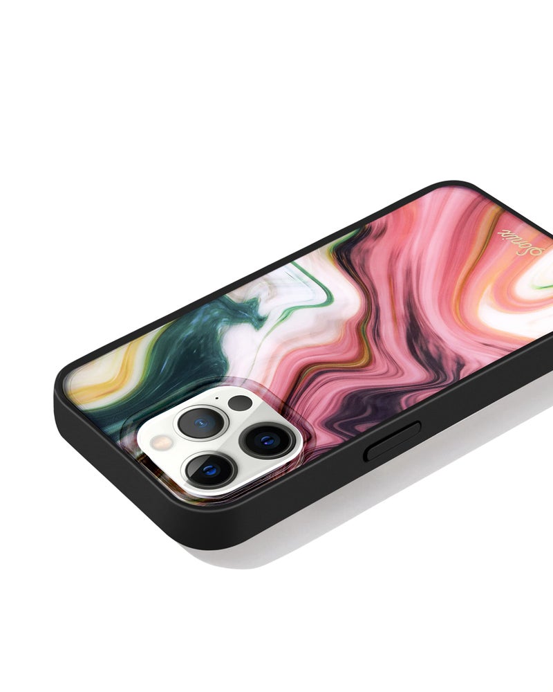 Sonix Phone Case for iPhone 13 Pro | 10ft Drop Tested | Marble Print | Agate - Image 3