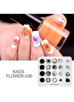 KADS 5Pcs Nail Stamp Plates Set Nails Art Stamping Plate Leaves Flowers Animal Nail Plate Template Image Plate  - Image 2