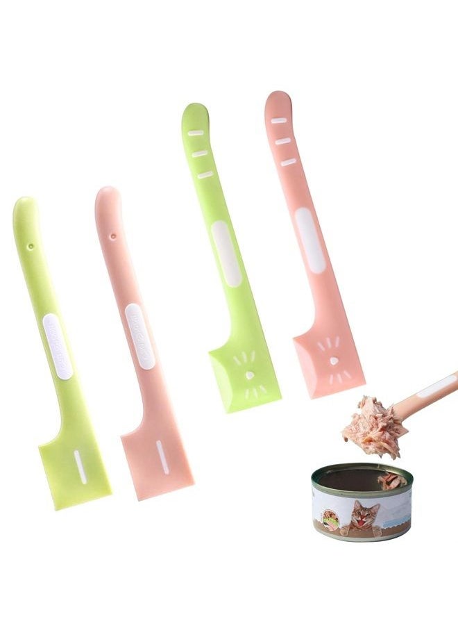 DonLeeving - 4 PACK Pet Food Can Supplies Pet Food Mixing Spoons Food Canned Scoop for Pet Cat Dog Feeding Can and Wet Food Storage - Image 1
