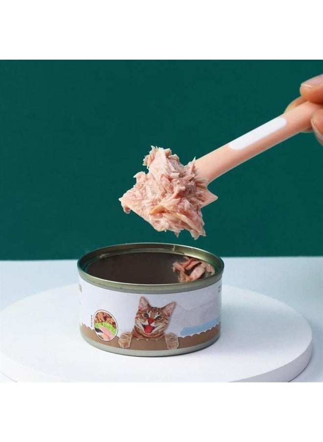 DonLeeving - 4 PACK Pet Food Can Supplies Pet Food Mixing Spoons Food Canned Scoop for Pet Cat Dog Feeding Can and Wet Food Storage - Image 1