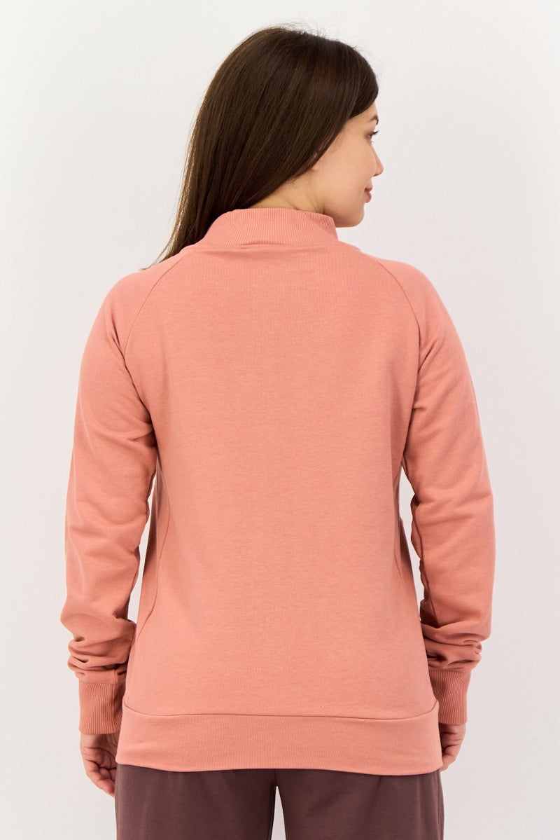 Hummel Women Sportswear Fit Long Sleeve Outdoor Sweatshirt, Dusty Pink - Image 4