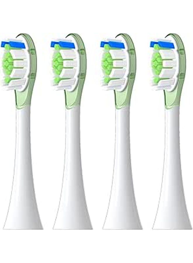 4 Pack Green Replacement Brush Heads For Sonic Electric Toothbrush A3 - Image 1