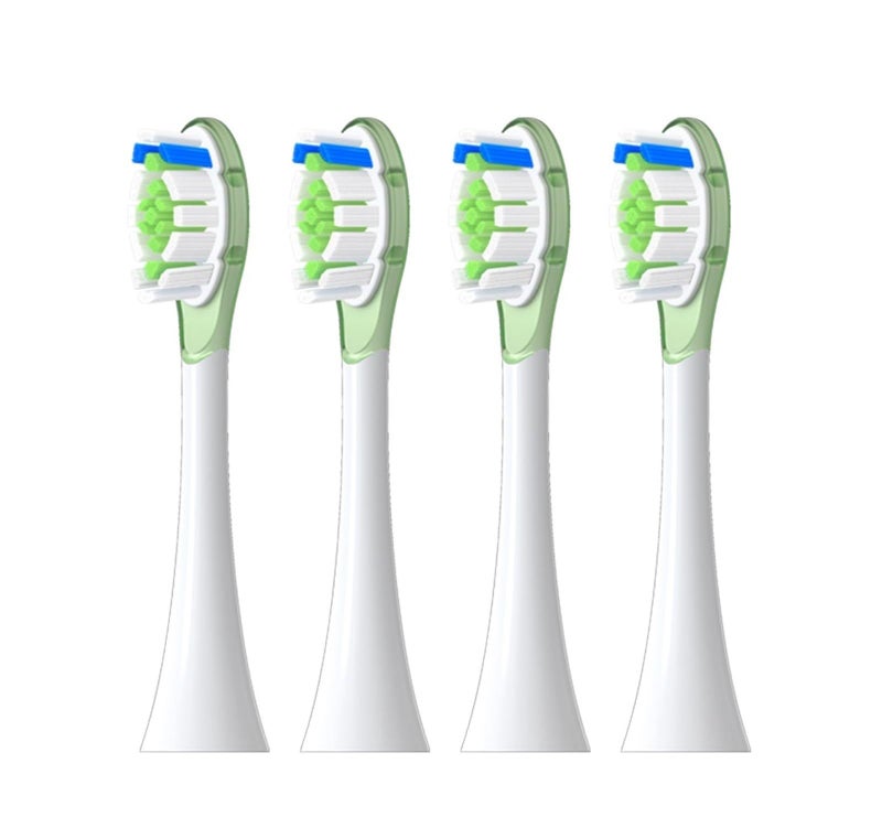 4 Pack Green Replacement Brush Heads For Sonic Electric Toothbrush A3 - Image 2