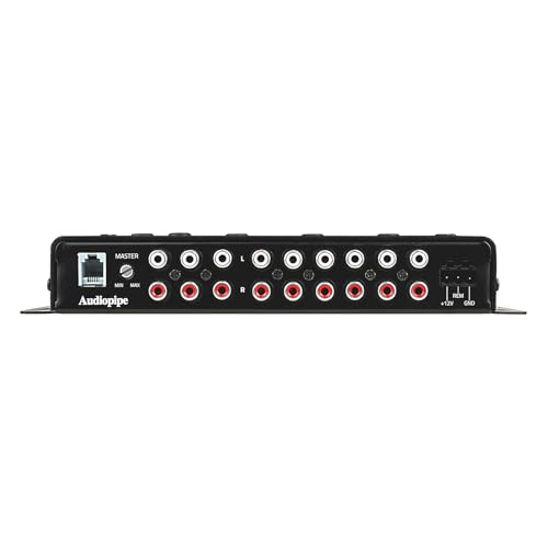 Audiopipe 6-Way Active Crossover (XV-6-V15), Multiplier Switch, Compact, Power LED Indicator, Subwoofer Bass Boost, Custom Installation, Remote Bass Knob - Image 5