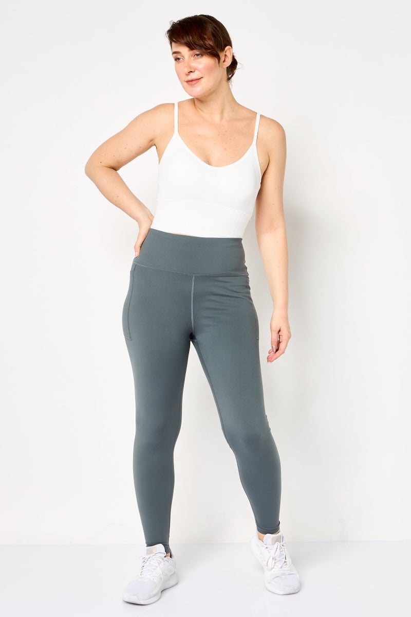 New Balance Women Sportswear Fit Outdoor Leggings, Slate Grey - Image 2