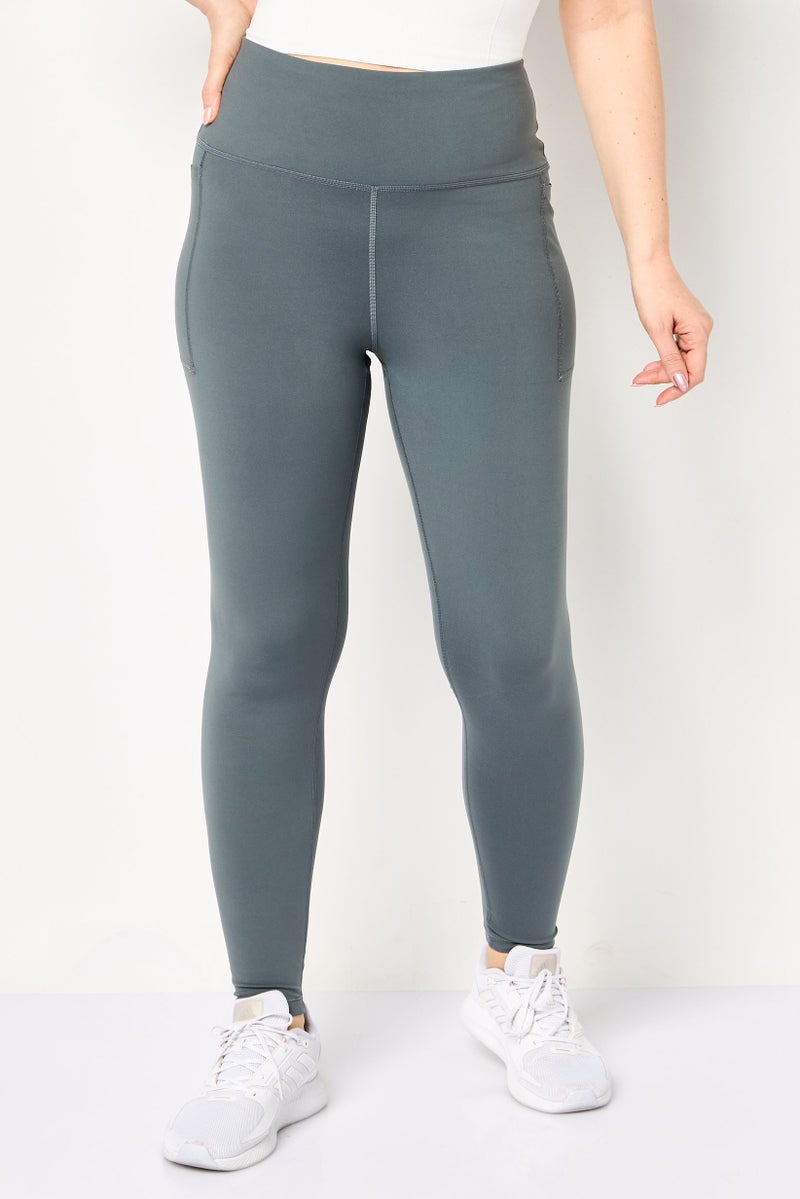 New Balance Women Sportswear Fit Outdoor Leggings, Slate Grey - Image 1