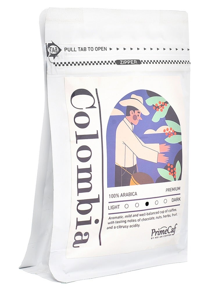 PrimeCaf Colombia Espresso High Quality , Medium Roasted 100% Arabica - 220 Grams - Image 2