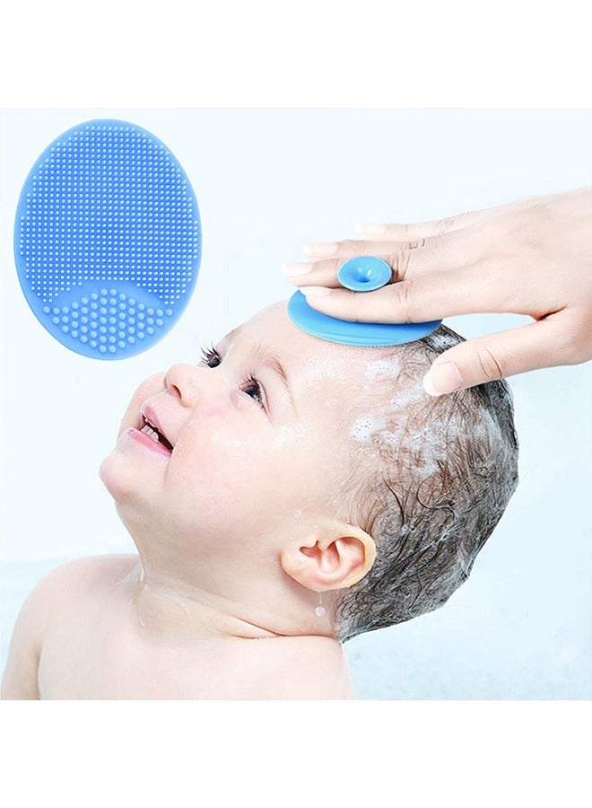 Baby Hair Brush and Comb Set for Newborns & Toddlers | Natural Soft Goat Bristles | Ideal for Cradle Cap | Perfect Baby Registry Gift (Blue)  - Image 4