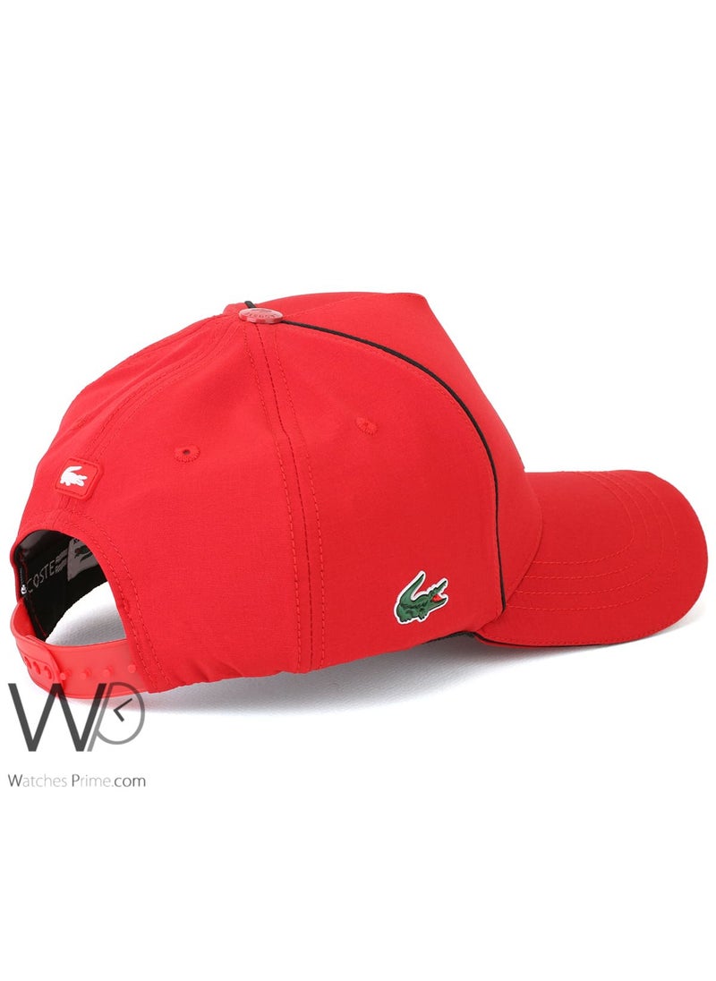 LACOSTE Lacoste Sport CROC Baseball Red Cap Cotton Hat  - Image 2
