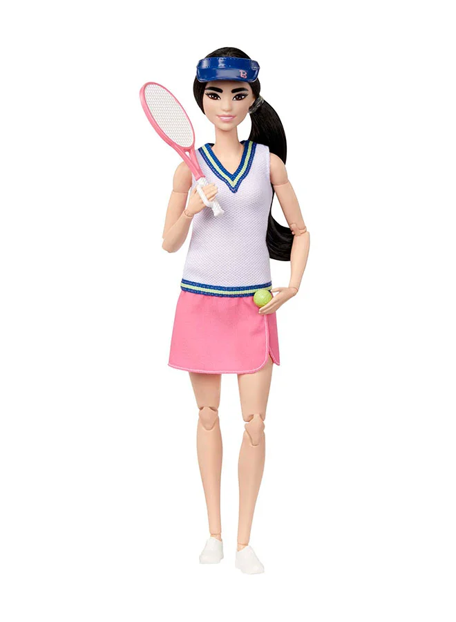 Barbie Doll & Accessories, Career Tennis Player Doll with Racket and Ball