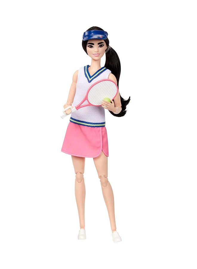 Barbie Doll & Accessories, Career Tennis Player Doll with Racket and Ball - Image 5