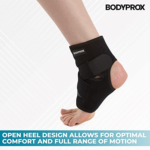 Bodyprox Ankle Support Brace, Breathable Neoprene Sleeve, Adjustable Wrap! (1 Pack) - Image 2