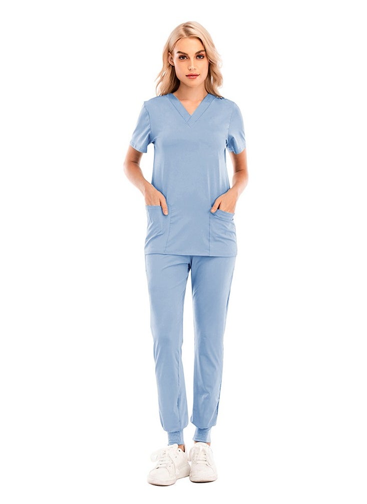 KUYING New V-neck Split Style Medical Work Uniform  - Image 1