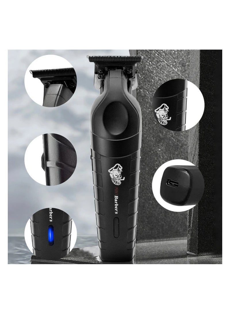 ارواق المهنية الشعر المتقلب للرجال الحلاق مشابك شعر لاسلكية 0 مللي متر صفر فجوة نحت المقص آلة قطع الشعر الكهربائية - Image 2