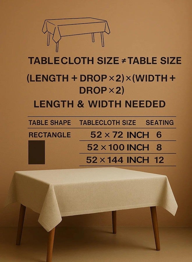 كاسابلو مفرش طاولة Casableu Spring Gallery Big Checkn لستة أشخاص، غطاء طاولة مقاوم للغبار لتزيين طاولة الطعام | المقاس: 52 × 72 بوصة | لون وردي كهفي - Image 4