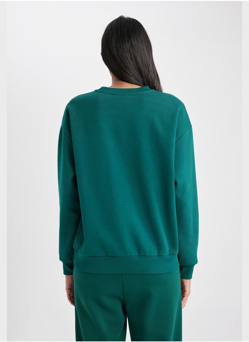DeFacto Crew Neck Sweatshirt  - Image 2