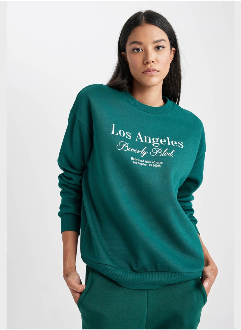 DeFacto Crew Neck Sweatshirt  - Image 1