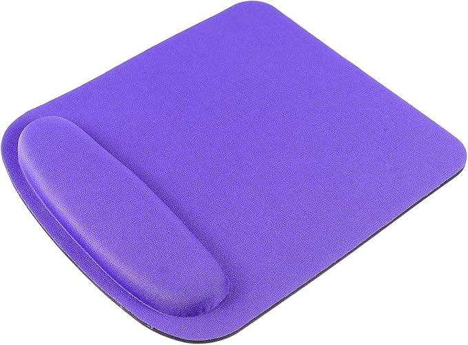 Ergonomic Gaming Mouse Pad With Wrist Support Memory Cotton Desk Mat For Laptop Office Use Purple - Image 1