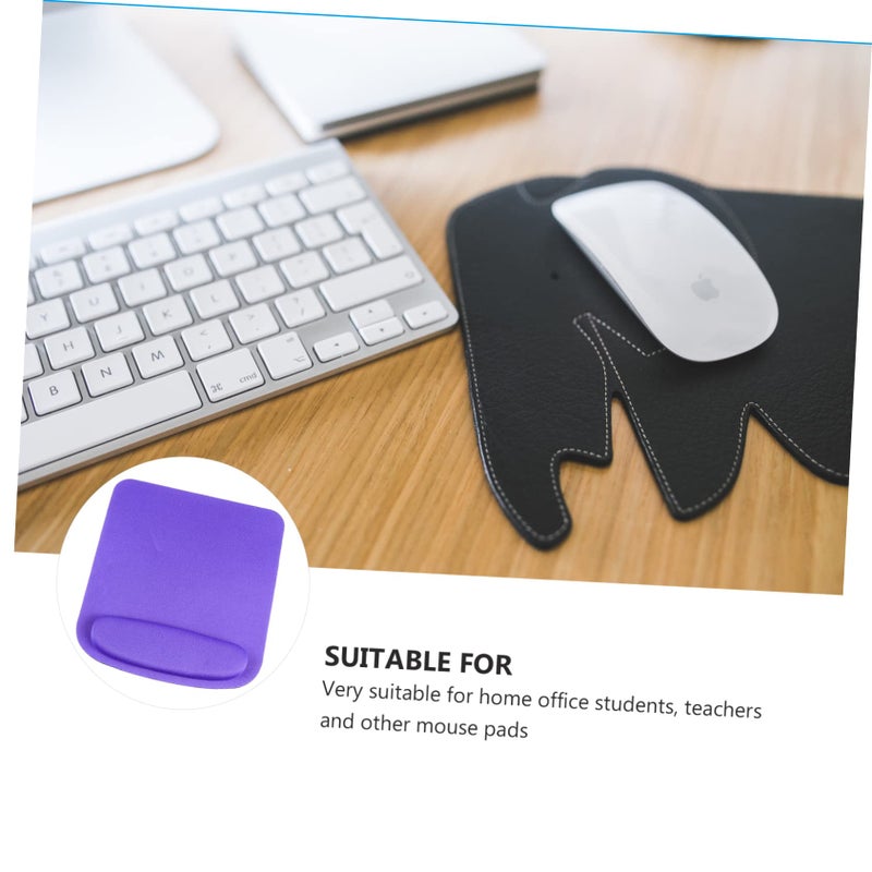 Ergonomic Gaming Mouse Pad With Wrist Support Memory Cotton Desk Mat For Laptop Office Use Purple - Image 4