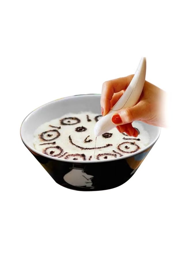 Coffee Art Pen, Electric Coffee Spice Pen Cake Decorating Pen Carving Tool for Coffee Grounds,Cocoa Powder,Ground Sugar  - Image 1