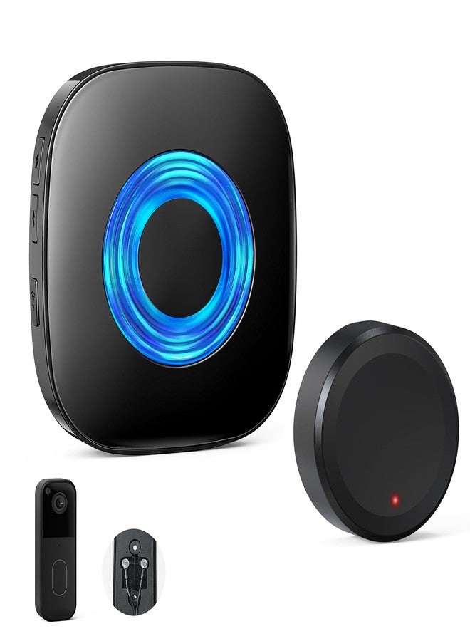 Bistee Wireless Doorbell Chime - Compatible with Blink video Doorbell (1st gen)/(2nd gen) /Wired chime with Wired Transmitter (Black) - (1 Video Doorbell Extender 1 Receiver) - Image 1