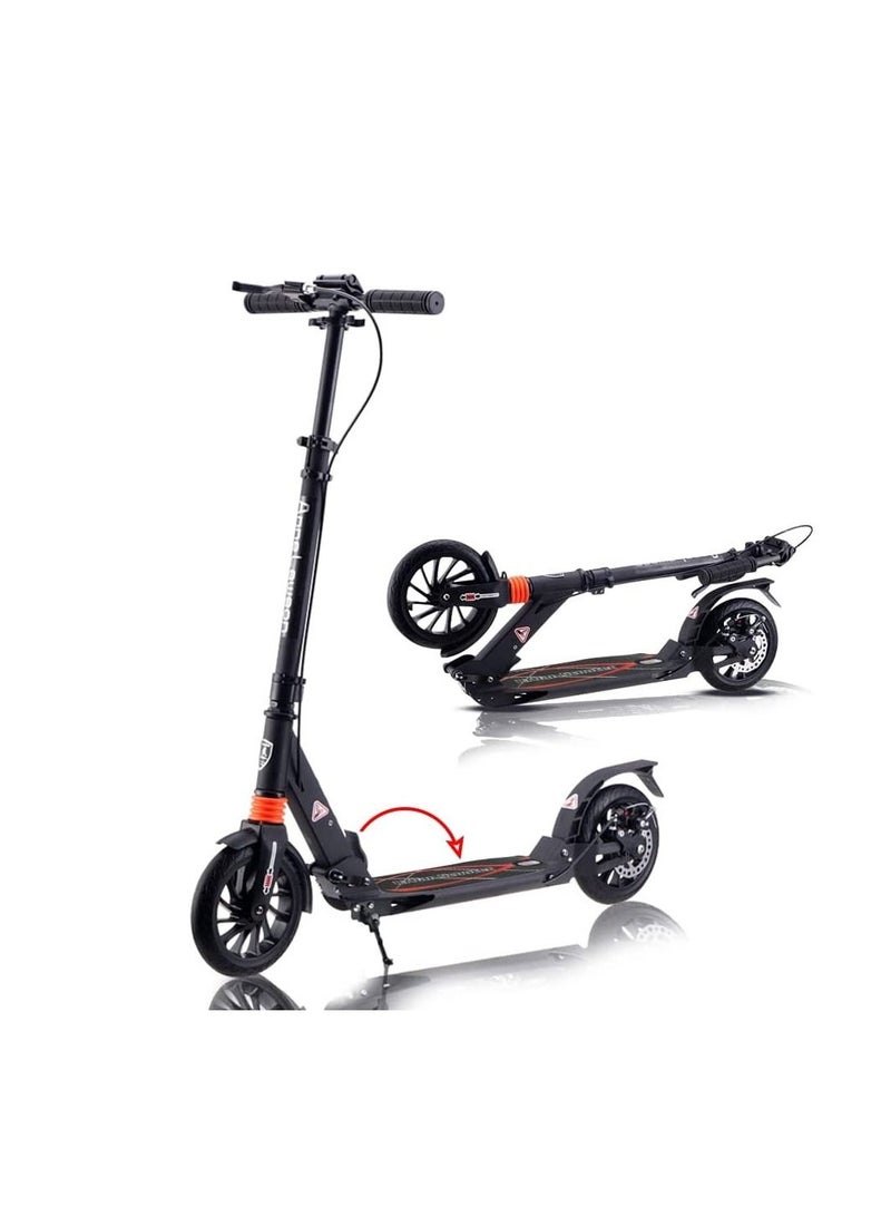 Generic Adult Foldable Scooter 200MM Big Wheels Adult Kick Scooter with Disc Brakes with Double Shock Absorption System  - Image 1
