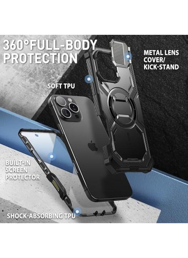 I-blason - Armorbox For Iphone 16 Pro Max Case With Camera Control Capture Button Camera Cover Stand Fit For Magsafe Military Protection Full Body Phone Case With Built In Screen Protector Black - Image 1