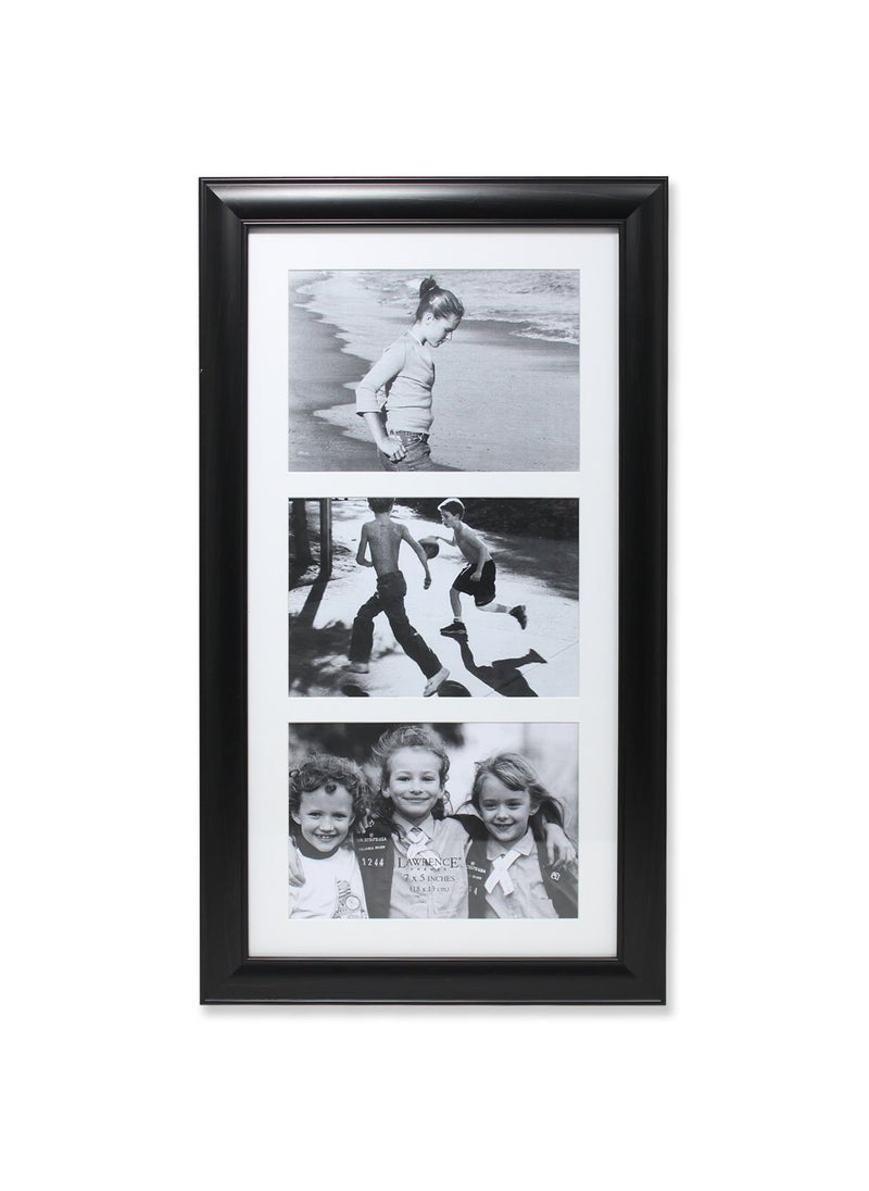 Lawrence Frames Lawrence Frames Three Opening Collage Frame Black 5x7 
