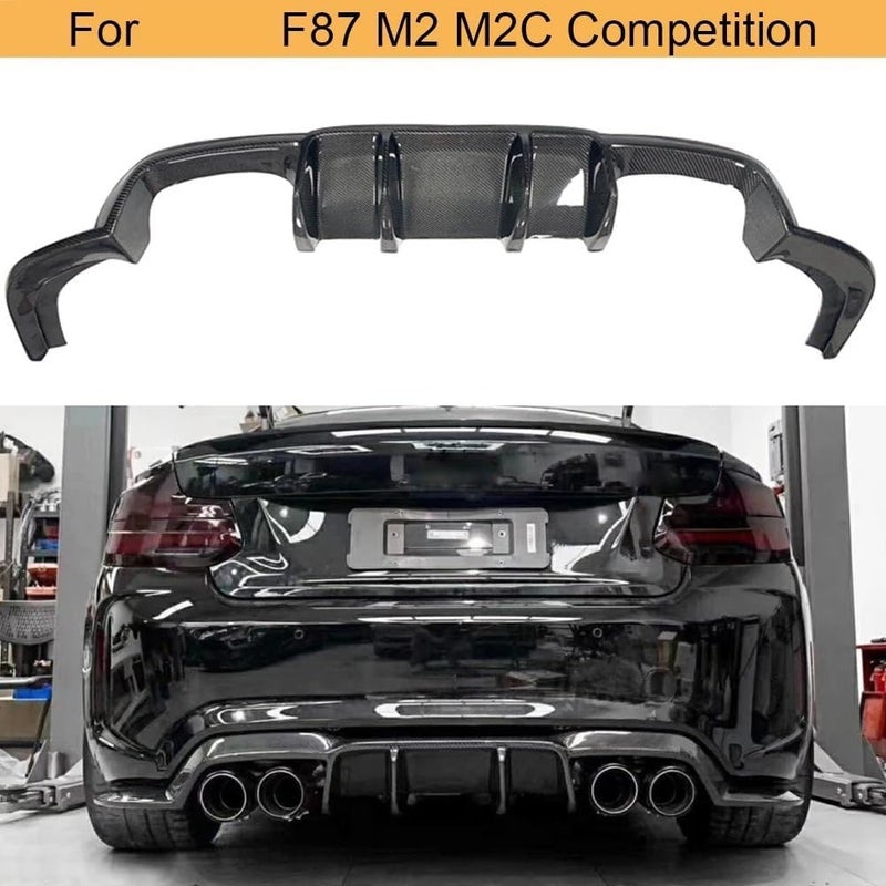 DEMULAX Carbon Fiber Rear Diffuser Lip for BMW 2 Series F87 M2 M2C - Image 4