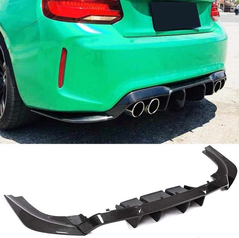 DEMULAX Carbon Fiber Rear Diffuser Lip for BMW 2 Series F87 M2 M2C - Image 5