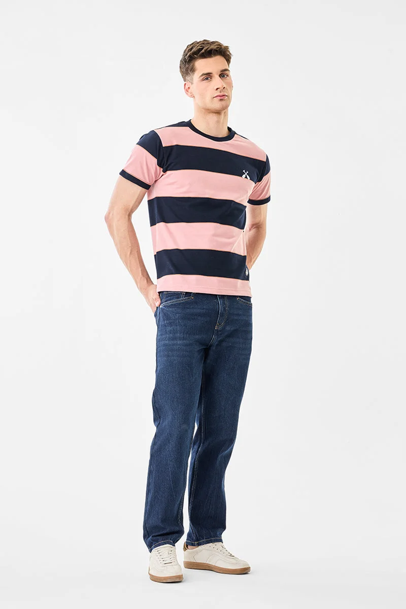 SNITCH جينز مغسول بقصة مريحة