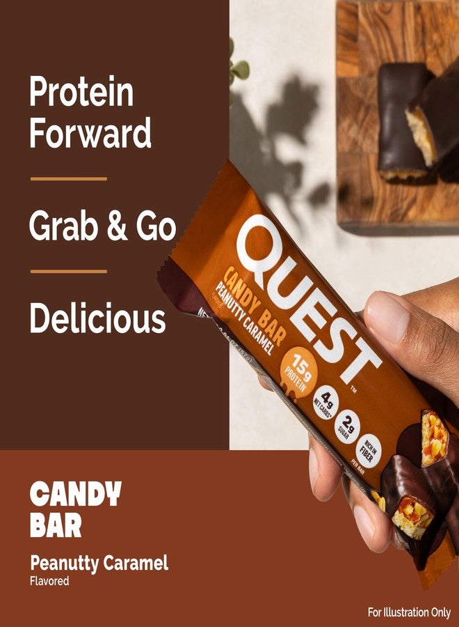Quest Nutrition Protein Bar, Peanutty Caramel Flavor, 15g Protein, 2g Sugar, Low Sugar, Gluten Free, 12 Count - Image 4
