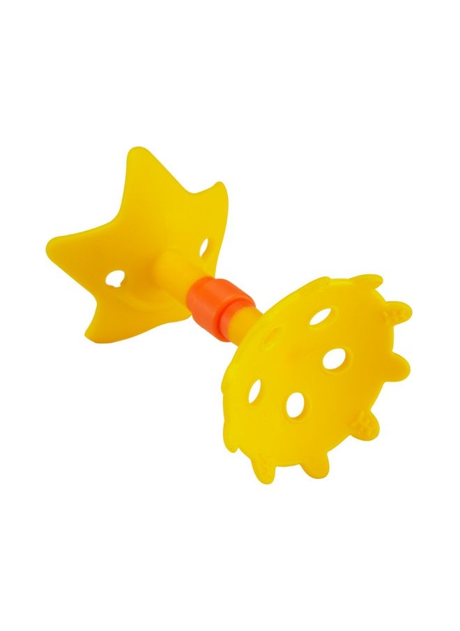 Innobaby Original Teethin Smart Ez Grip Star Teether And Sensory Toy For Babies And Toddlers. Bpa Free Teether Yellow  - Image 1