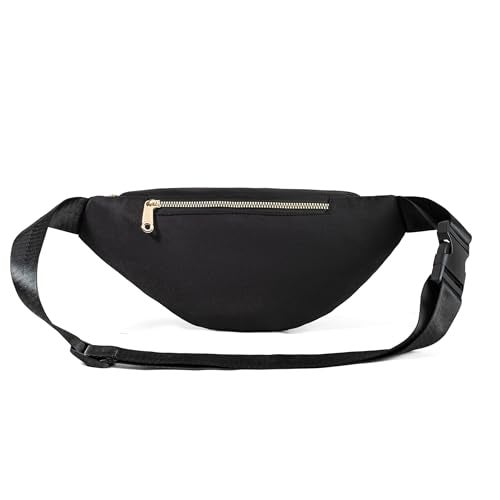 Dorras Fanny Pack for Women, Crossbody Bag Waist Pack Belt Bags for Travel Walking Hiking - Black - Image 4