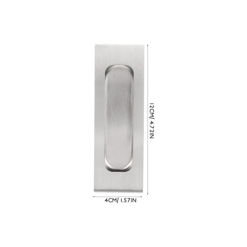 2Pcs Brushed Stainless Steel Recessed Cabinet Pulls Handles For Sliding Door Hardware - Image 3