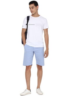 Allen Solly Allen Solly Men's Chino Shorts (ALSRVTLFI92528_Light Sky Blue_30)  - Image 5