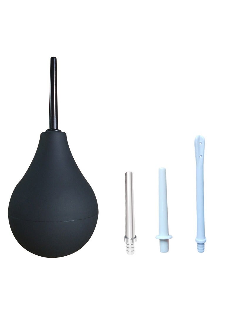 Generic 224ml Enema Bulb Kit Douche Cleaner Enema Kit for Women Men with 3 Replaceable Nozzles  - Image 1