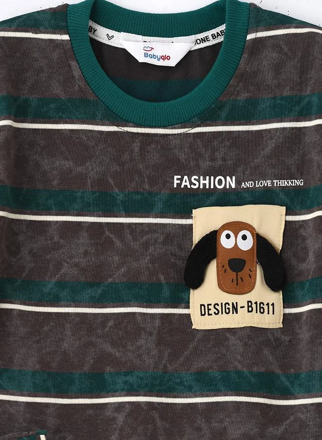 babyqlo Striped Tee & Cargo Shorts