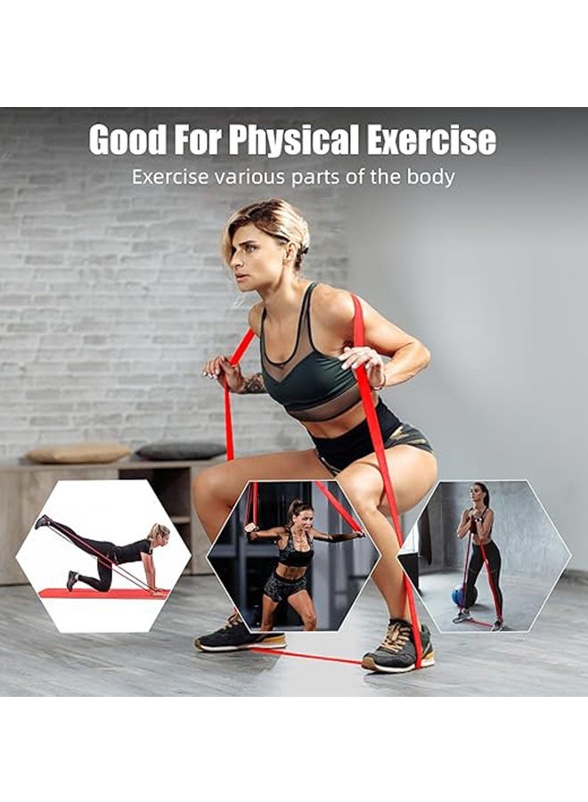 Generic 15-35 Lbs Resistance Band, Pull up Assist Band, Heavy Duty Powerlifting Exercise Stretch Bands for Powerlifting, Muscle Toning, Yoga, Stretch Mobility, for Men Women, Red  - Image 4