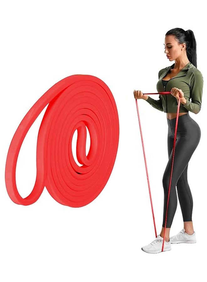 Generic 15-35 Lbs Resistance Band, Pull up Assist Band, Heavy Duty Powerlifting Exercise Stretch Bands for Powerlifting, Muscle Toning, Yoga, Stretch Mobility, for Men Women, Red  - Image 1