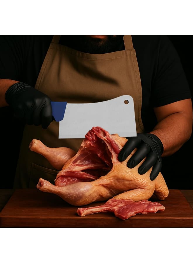 TRAMONTINA Tramontina Professional 6" Cleaver – Stainless Steel Blade, Blue Polypropylene Handle, Durable, Precision Cutting, and Dishwasher Safe  - Image 1